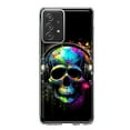 thumbnail image 1 of MUNDAZE Samsung Galaxy A53 Shockproof Clear Hybrid Protective Phone Case Fantasy Skull Headphone Colorful Pop Art Cover, 1 of 5