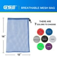 thumbnail image 5 of GSE Games & Sports Expert 18"x12" Mesh Drawstring Bag. Outdoor Sports Equipment Bag for Sport Balls, Laundry, Travel, Gym and Collecting Toys - Blue, 5 of 7