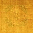 thumbnail image 1 of Ahgly Company Machine Washable Indoor Square Persian Yellow Traditional Area Rugs, 8' Square, 1 of 4