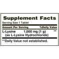 thumbnail image 2 of Nature's Bounty L-Lysine 1000 mg Tablets 60 ea (Pack of 2), 2 of 5