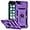 Purple with camera cover Military-Grade 2nd gen, variant on for iPhone 8 Plus / iPhone 7 Plus / iPhone 6 Plus Case with Camera Lens Cover HD Screen Protector, 15 ft Grade Drop Protection Ring Holder Kickstand Protective Phone Case (Purple)