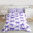 thumbnail image 2 of Castle Fairy Cute Princess Bowknot Queen Comforter Set,Girly Bow Bedding Comforter Set, 2 of 8