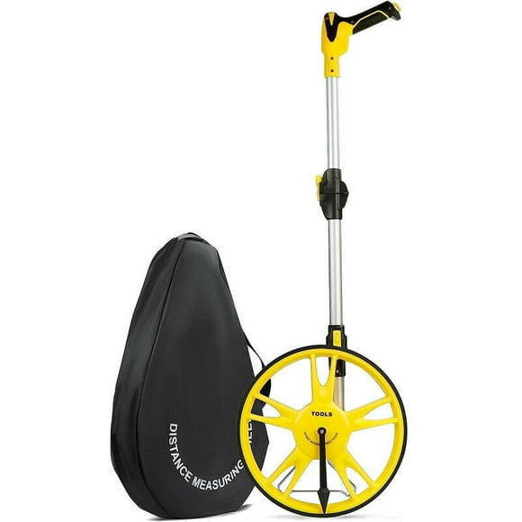 Precision Foldable Measuring Wheel with 99,999.9m Distance Measuring Wheel Metric Measuring Wheel and Tape Measure, Carrying Bag (Foldable)Measuring Wheel, Odometer and Mileometer