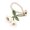 White, variant on Artistic Crochet Flower Keychain Handmade Knitted Jewelry Soft Yarn Texture Perfect for Decorating Bags and Keys