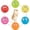 Funny Face Balls, variant on Squeaky , Latex Toys for Puppy and Small Dogs, Piggy Squeaky Balls Rubber Soft Chewing Durable Fetch Play for Pug (6 PCS)...