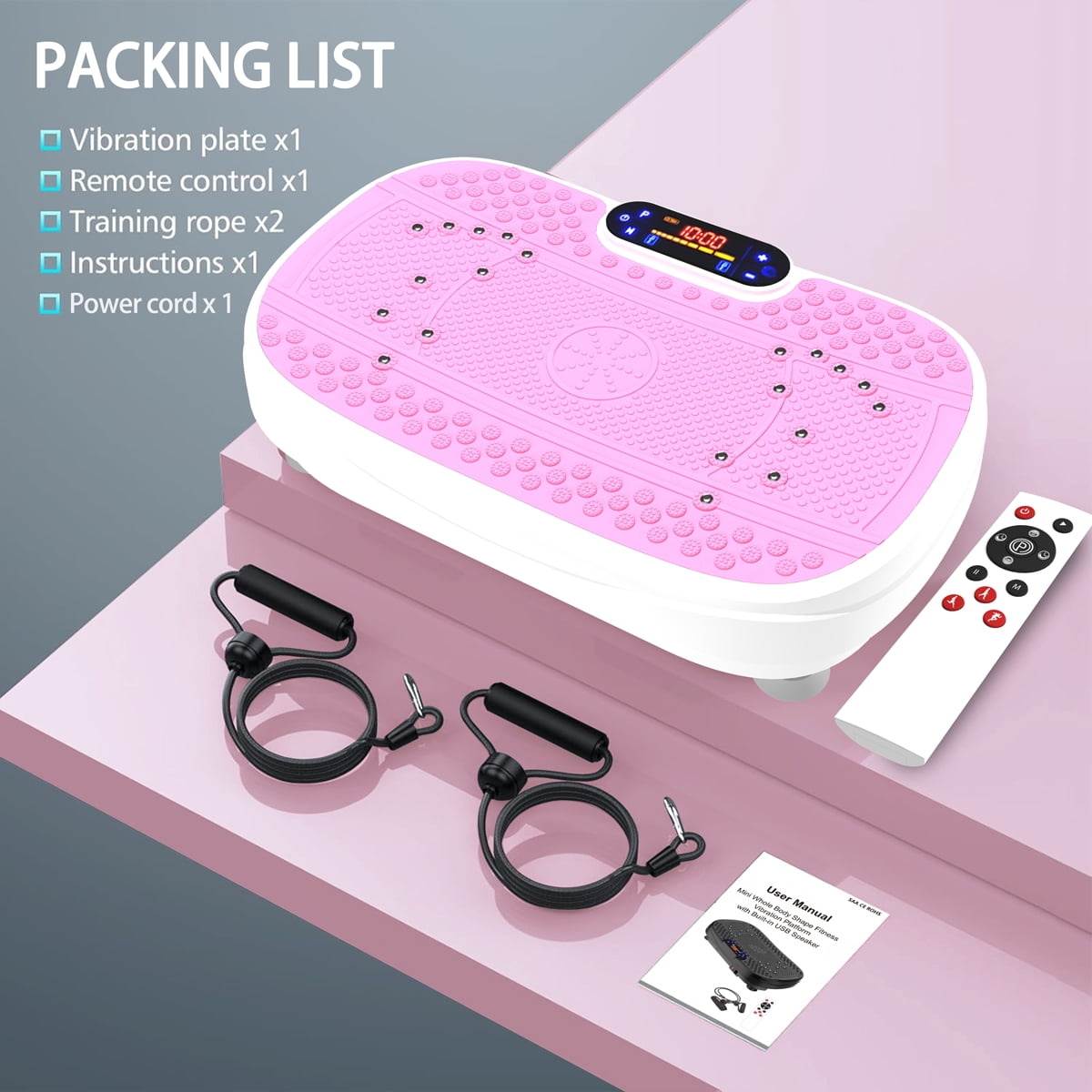 SAYGOGO Vibrating Board with Remote Control, 3D Motion Vibration Plate for Full Body Workout & Rehabilitation