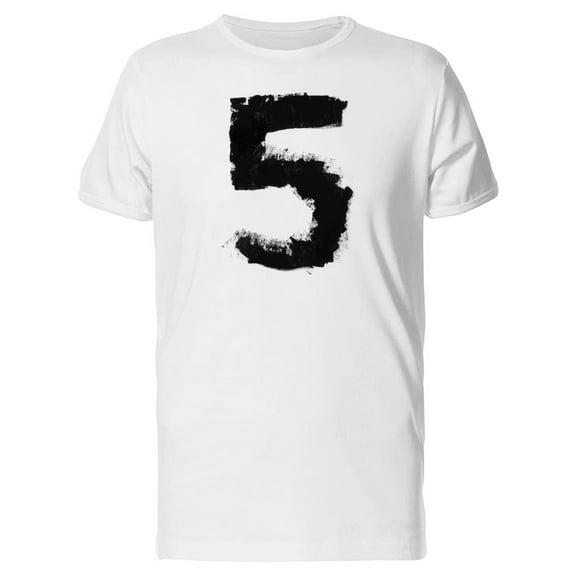 Number 5 With Grunge Textures Tee Men's -Image by Shutterstock