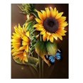 thumbnail image 1 of Butterfly on a Sunflower - Peinture Diamant DIY, 1 of 6