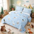 thumbnail image 3 of Erosebridal Goose Twin Quilt Set for Girls, Blue Folk Art Twin Coverlet Set, 2-Piece 1 Bedspread and 1 Pillowcase, 3 of 7