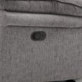 thumbnail image 6 of Furniture of America Rhome Upholstered Fabric Light Gray Glider Recliner, 6 of 6