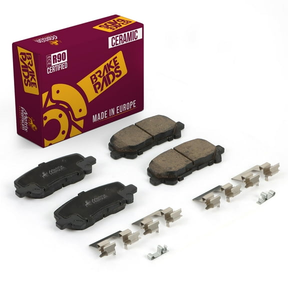 Metrix Premium Chassis Parts - Rear Ceramic Disc Brake Pad Set D1281 Fits 2007-2013 Acura MDX, 2009-2014 Honda Pilot, 2010-2013 Acura ZDX, 2011-2017 Honda Odyssey, Made in Europe