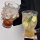 thumbnail image 4 of 2025 600ml Glass Cup Internet Celebrity Wide Mouth Cup Coffee Cup Transparent Cocktail Bar Drink Soda Juice Cup Cup Drinkware, 4 of 5