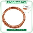 thumbnail image 2 of 1 pc 19.7Ft Square Copper Wire 16 Gauge Pure Copper Wire Craft Wire for Jewelry Making Gem Metal Wrap Garden Sculpting Armature Half Hard, 2 of 8