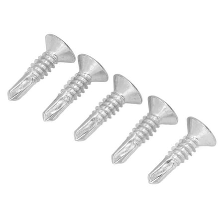 

Drive Screw Self Drilling Screw 50Pcs Silver For Application Repair Flat Head