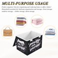 thumbnail image 6 of Iauyy Large Storage Box with Lid - Foldable Home Storage Bins for Clothes Toy Holiday Decor, Deep Purple (42*32*30cm), 6 of 6