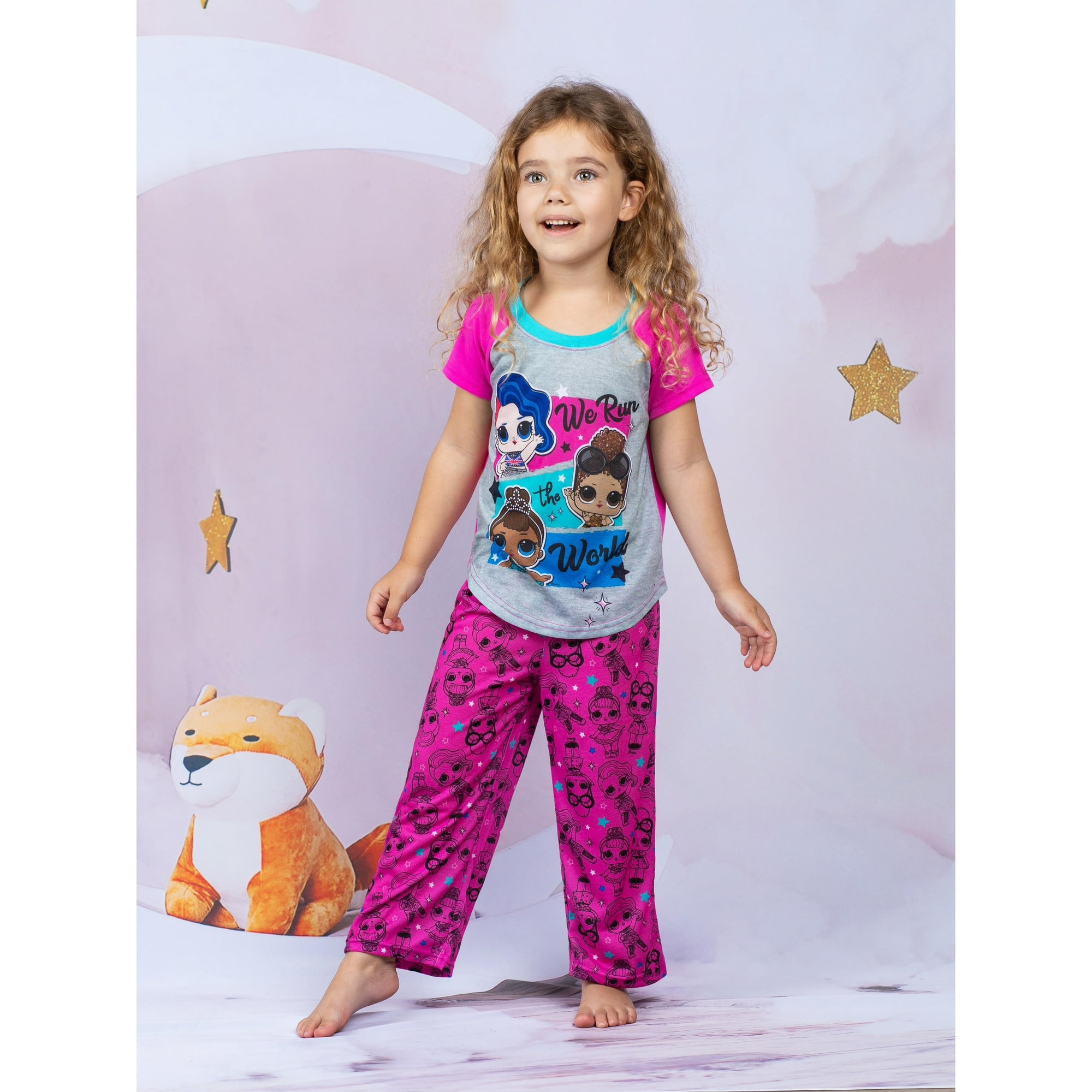 L.O.L. Surprise L.O.L. Surprise Girls Pajama Fun Top Pants Short 3 Pc Sleepwear