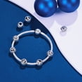thumbnail image 2 of Erizteya X Letter Alphabet Charm 925 Sterling Silver A-Z Initial Beads Fits Europeans Bracelet and Necklace, 2 of 7