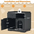 thumbnail image 5 of MCombo XL Cat Litter Box Furniture Hidden with Drawer,  Wood Cat House CT46, 5 of 7