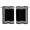Black, variant on Red Geometric Kitchen Curtains Short 45 Inch Length, Country Farm Traditional Chinese Tile Grommet Top Bedroom Living Room Curtains, Light Filtering Cafe Curtain Drapes 2 Panels Set 84''x45''