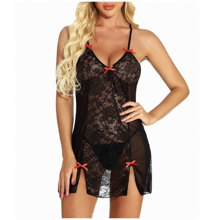 

AXXD Lingerie For Women Plunge Keyhole Neck Ladies Sexy Lingerie Convertible Plaid Snap Lingerie For Reduced Price