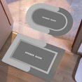 thumbnail image 4 of Tyidzon Bathroom Rugs Sets 2 Piece Non-Slip Bath Mat Super Absorbent Quick Dry Bathroom Mat in Front of The Kitchen Sink, Shower Room, Bathtub (16"x24", Gray), 4 of 9