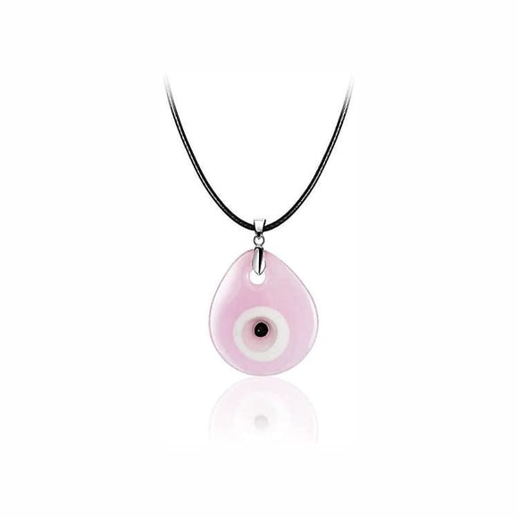 Devil's Eye Glass Pendant Turkish Evil Eye Glass Jewelry Blue Eyes Men's And Women's Necklace - Jxlgv
