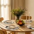 thumbnail image 3 of Round Placemats Abstract Brown Gray Painting 15 inch Set of 2 Table Mats for Dining Table Modern Style Heat Resistant Non-Slip Kitchen & Home Decorative Place Mat Set, 3 of 8