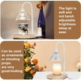 thumbnail image 4 of Lámpara calentadora de velas con regulador de intensidad, altura y calor ajustables, calentador eléctrico de velas, temporizador de 2/4/8 horas, calentador de cera perfumada con 2 bombillas, 4 of 5
