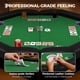 thumbnail image 3 of Yeshouse mesa de póker plegable para 8 jugadores, portátil y octogonal, con rieles acolchados y portavasos de acero inoxidable, ideal para blackjack, Texas Hold'em, juegos familiares y clubes, 3 of 8
