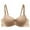 Khaki, variant on Sokhug Women's Plus Size Bra,Casual Lace Shaping Cup Plus Size Extra-Elastic Wirefree Underwear