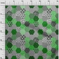 thumbnail image 3 of oneOone Cotton Poplin Light Green Fabric Geometric Fabric For Sewing Printed Craft Fabric By The Yard 56 Inch Wide, 3 of 6