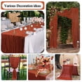 thumbnail image 3 of Bohemian Cable Knit Table Runner Pleated Wedding Party Decoration 90x300cm, 3 of 6