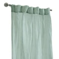 thumbnail image 3 of Habitat Paloma Sheer Dual Header Stylish and Functional Curtain Panel 52" x 95" Pale Thyme, 3 of 6