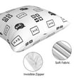 thumbnail image 4 of Throw Pillow Covers, Math algorithm Print Soft Square Pillow Cases with Invisible Zipper for Couch Bed Sofa, Farmhouse Fall Home Decor 20"x20", 4 of 7