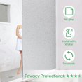 thumbnail image 3 of (40x200cm)Window Privacy Film Frosted Glass Window Film Sun Blocking Window Tinting Film for Home, Static Clings Removable Frosting Bathroom, 3 of 4