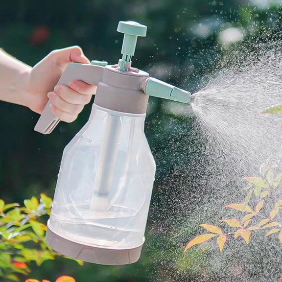 Handheld Pressure Spray Bottle Fine Mist & Adjustable Nozzle Watering Can, Transparent Sprayer Plant Mister for Indoor/Outdoor Gardening, Home Cleaning, Pet Bathing
