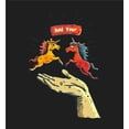 thumbnail image 4 of Hold Your Horses Humor Youth Black Jogger Pants-Large, 4 of 4