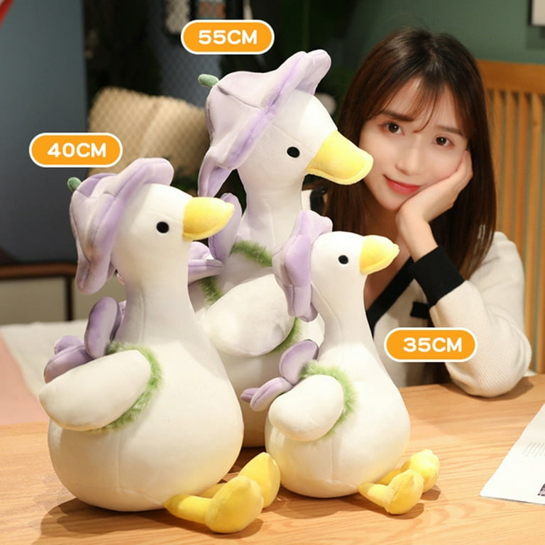 HIKOOO 30cm Duck Accessories Lalafanfan Plush Toys Kawaii Clothes Ducks  Doll Soft Animal Paper Duck Hug Clothes Separately Girls Gifts (Color :  PJ24-01) : : Toys & Games