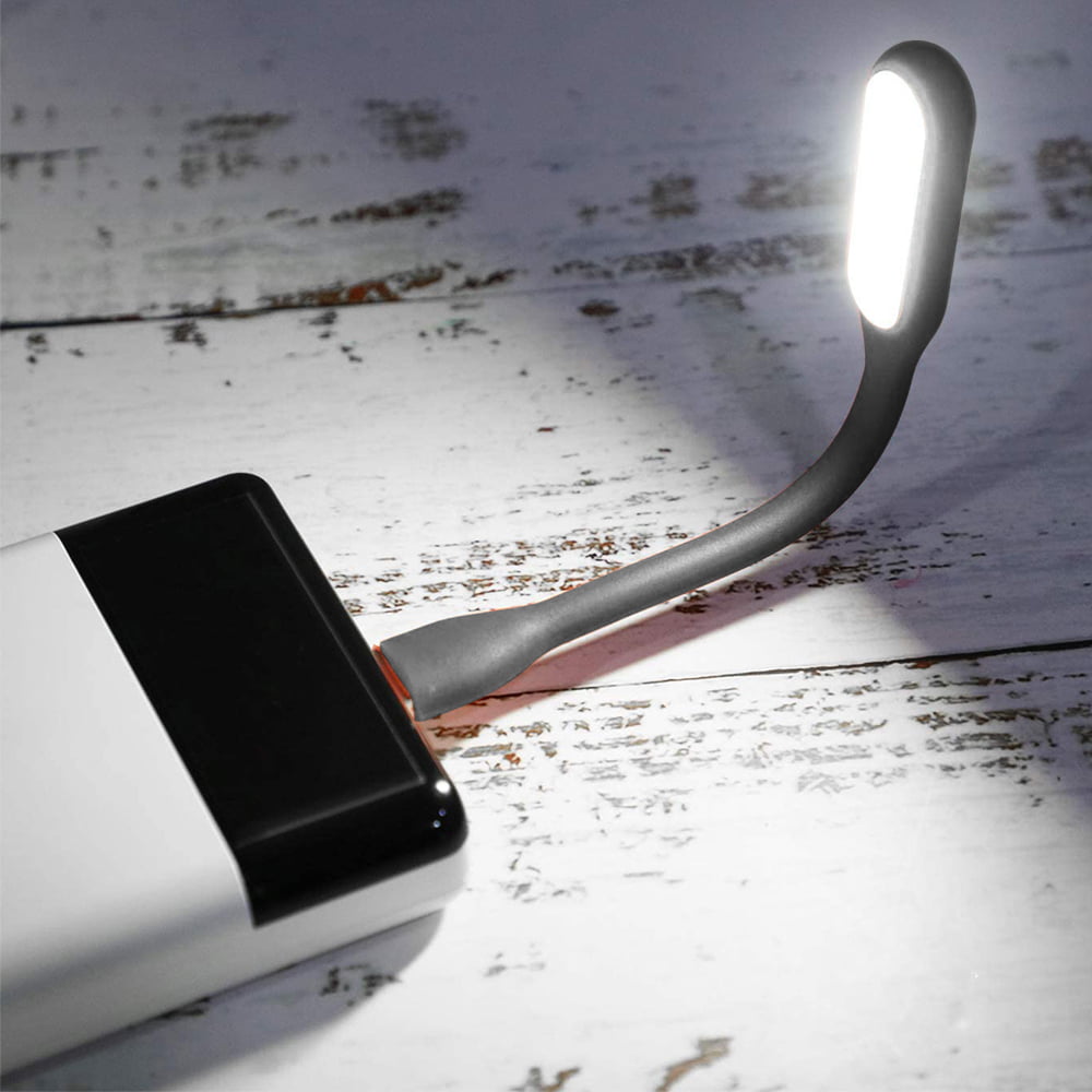 Flexible Mini USB LED Light Lamp for Laptop, Keyboard, Power Bank, Portable  Night Light or Reading Lamp (Pack of 3) Black 
