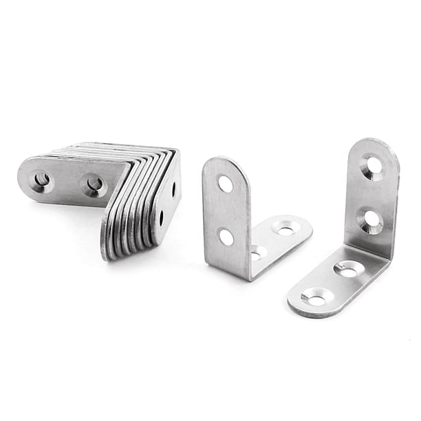 Uxcell Furniture Fittings 90 Degree Glass Shelf Support Holder 10 Pcs Hardware - Walmart.com ...