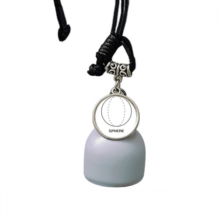 Mathematical Geometric Space Sphere Wind Chimes Bell Car Pendant