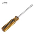 thumbnail image 3 of Uxcell 2pcs Metric Nut Driver 4mm Non-Magnetic 6 Point Hexagon Socket Wrench Screwdriver with Anti-Slip Handle, 3 of 6