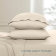 thumbnail image 4 of Bare Home Premium 1800 Collection 4-Piece Bed Sheet Set with Envelope Pillowcases, Queen, Sand, 4 of 9
