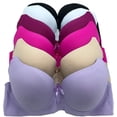 thumbnail image 4 of Iheyi 6 Pieces Plus Size Wired Full Cup Lace Plain Light Padded D/DD/DDD Bra (34D), 4 of 4