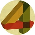 thumbnail image 1 of Ahgly Company Machine Washable Indoor Round Transitional Mahogany Brown Area Rugs, 7' Round, 1 of 7