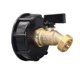 thumbnail image 2 of Adaptador para tanque de agua HONGDI de 275 a 330 galones IBC, manguera de latón de 2", conector para manguera de jardín, piezas de válvula, 2 of 8