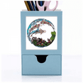 thumbnail image 1 of Carp Lotus Pattern Geometry Desk Supplies Organizer Pen Holder Card, 1 of 3