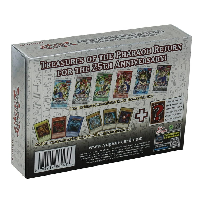 遊戯王 25th Anniversary Limited Pac 4BOX Yu-Gi-Oh! Legendary Ultra Rare Collection 25th Anniversary