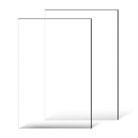 Plexiglass Sheets 2-Pack, 24x36 Inch Acrylic Plastic, 1/4" Thick Clear Cast Acrylic for DIY Crafts, Frame Replacement, Displays, Cutting