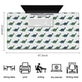 thumbnail image 5 of Long Mouse Pads for Desk,Green Blue Dinosaurs Pattern Desk Mats on Top Of Desks, Desk Mouse Pad Extra Large with 3mm Non-Slip Base and Stitched Edge for Gaming,Office,Work,Home 47.3"x23.6", 5 of 6